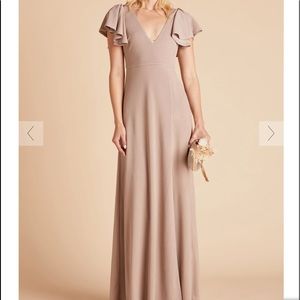 Hannah Crepe Taupe Dress